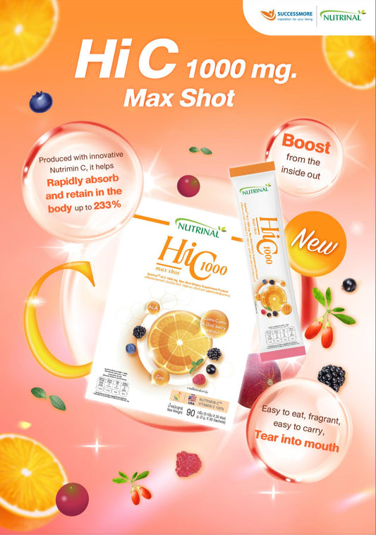 Hi C 1000mg Max Shot – High-Absorption Vitamin C